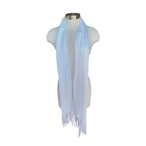 Metallic Open Knit Scarf Set of 3 - Picture 3 of 6